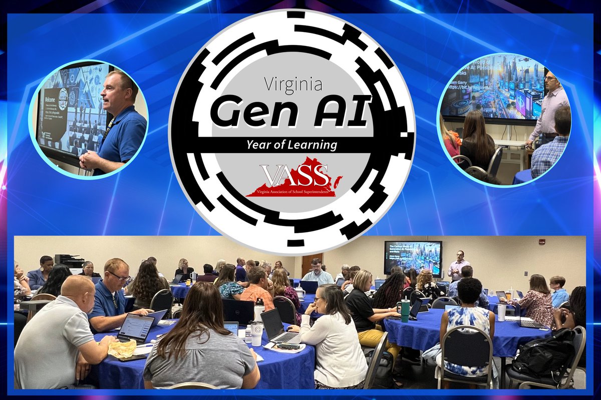 The VASS Gen AI Year of Learning kicked off today!  Region 8 teams gathered at host site Cumberland to begin their professional development session with AI expert and ALP consultant Adam Garry. Follow our journey at Virginia Gen AI Year of Learning (vassonline.org)