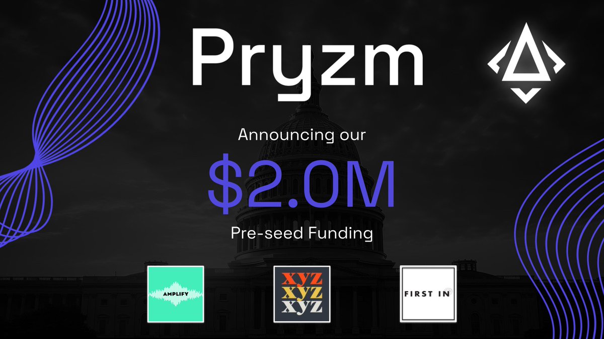 Our team is beyond excited to announce our oversubscribed $2M pre-seed round from a world-class group of investors!

To learn more, visit pryzm.io!

🇺🇸
#GovCon #DefenseTech #GovTech #Procurement #Acquisition #NDAA #AI