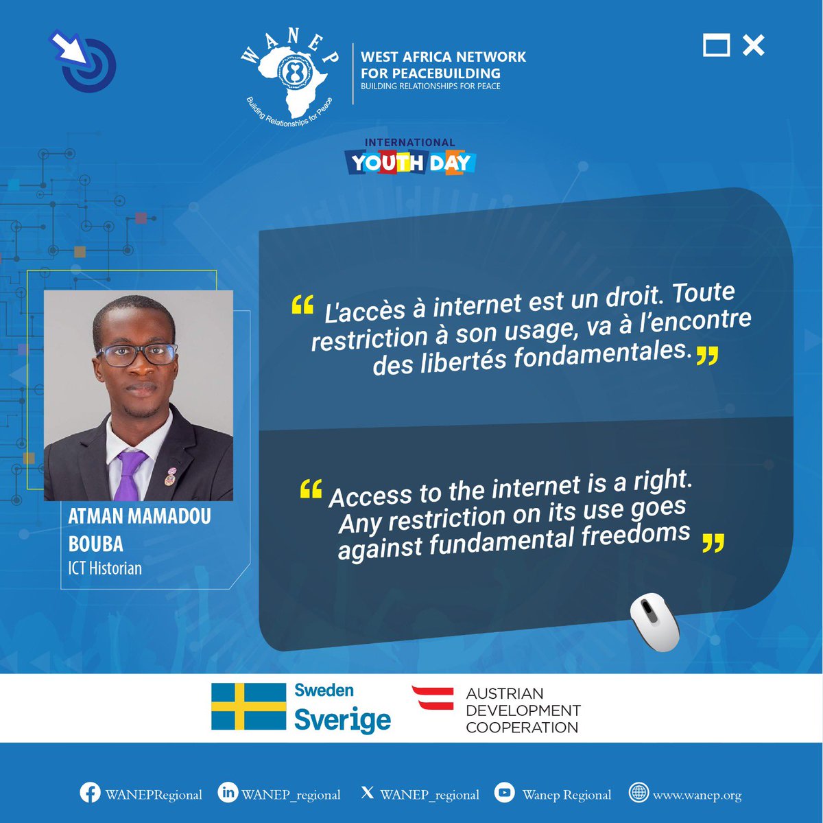 WANEP_Regional's tweet photo. #Highlights #WanepDigitalCampaign #IYD2024
——————————
#PointsCles #CampagneDigitaleWanep
#JIJ2024 https://t.co/P6L1Mf45s1