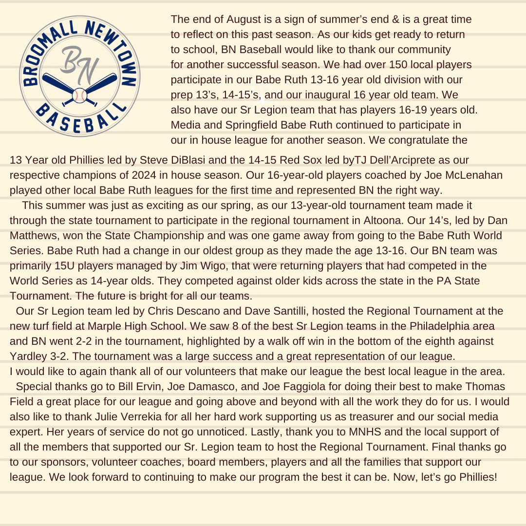 BroomallNewtownBaseball tweet media