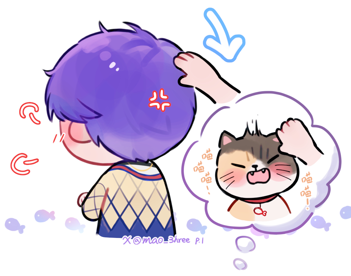 mao_3hree's tweet photo. Do not pet the cat against the fur.

#祁煜 #ホムラ #Rafayel https://t.co/23kuCK2BLv