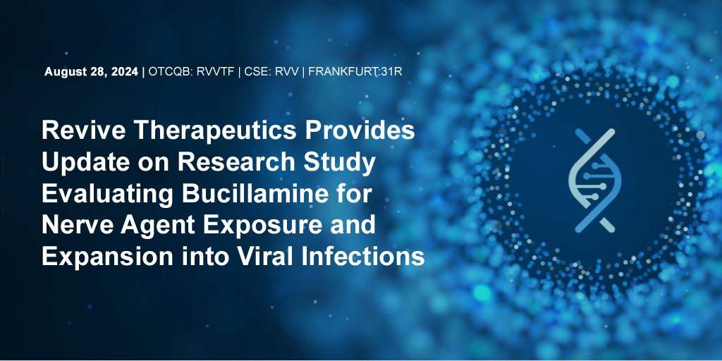 Revive Therapeutics (CSE: RVV, US: RVVTF) Official tweet media