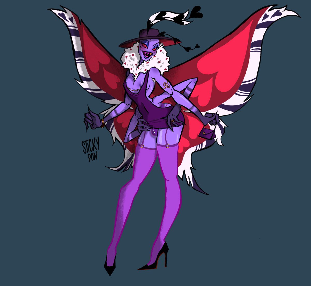 prettiest slut in hell 💜 #hazbinhotel #hazbinhotelvalentino #valentino #HazbinHotelFanart