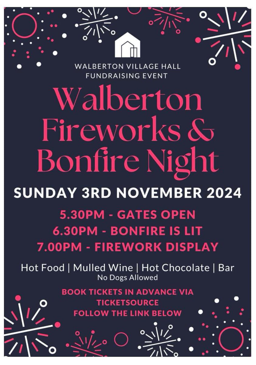Great to see the Fireworks are returning!!

Tickets can be purchased online here

ticketsource.co.uk/walberton-vill…
