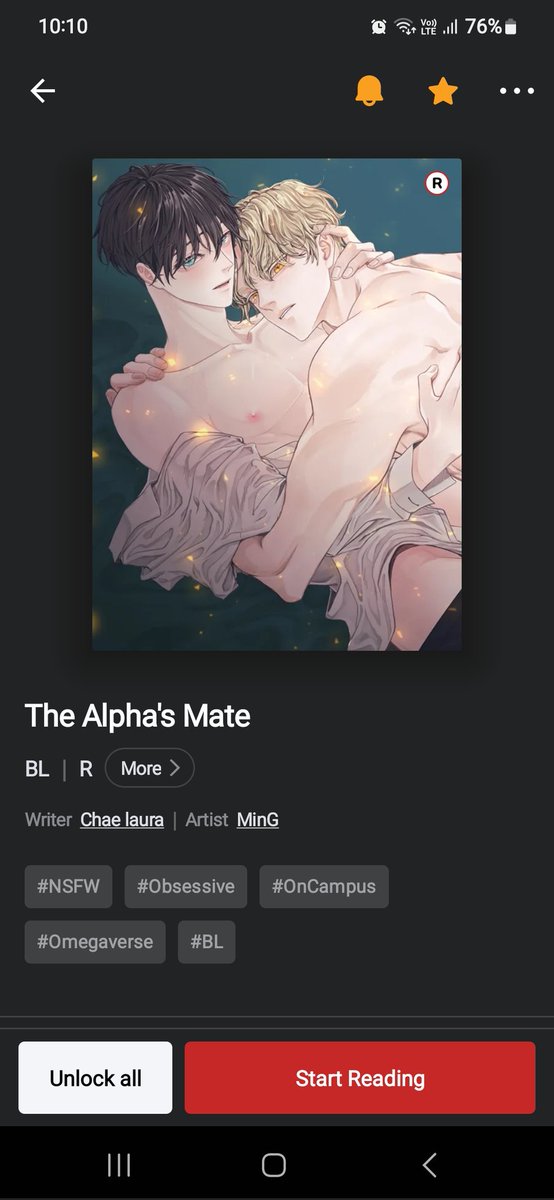 harker55's tweet photo. <The Alpha's Mate>
Estoy tan tan feliz de releerla, espere tanto por su traducción. Muchas gracias y felicitaciones por la traducción @C_Laura__ @mingg8907 
Por favor, apoyen esta obra 🙏 
📌https://t.co/TzSdWhaEde https://t.co/Wpv52Pf4sv