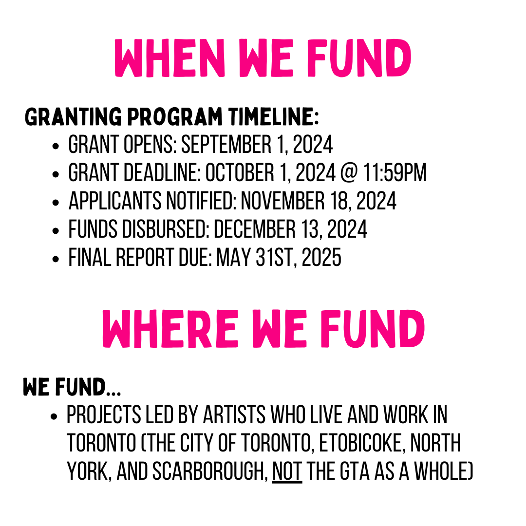 ArtReachToronto's tweet photo. ArtReach's 2024 Artist Creation Project grant is open! 💸📝

Head to https://t.co/s3j532uWUh to…

✨Read our program guidelines + FAQs
✨Confirm your eligibility
✨Access the application
✨Sign up for an info session or 1-1 meeting

The deadline to apply is October 1st @ 11:59pm https://t.co/pOhuBquRAz