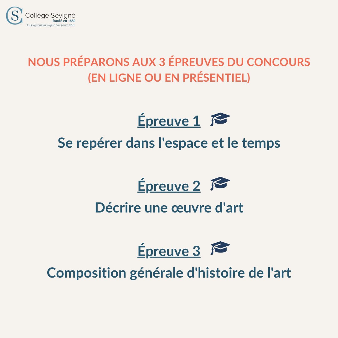 sevigne_college's tweet photo. 🏛️ Découvrez ci-dessous notre préparation à l'entrée à l'École du Louvre.

🔔 Réunion Prépa Louvre : mercredi 4 septembre de 12h30 à 13h30 (visioconférence) 🔔
S'inscrire sur : https://t.co/zgRmUnMcAm 

#louvre #préparations #collegesevignesup https://t.co/SV4484N6jn