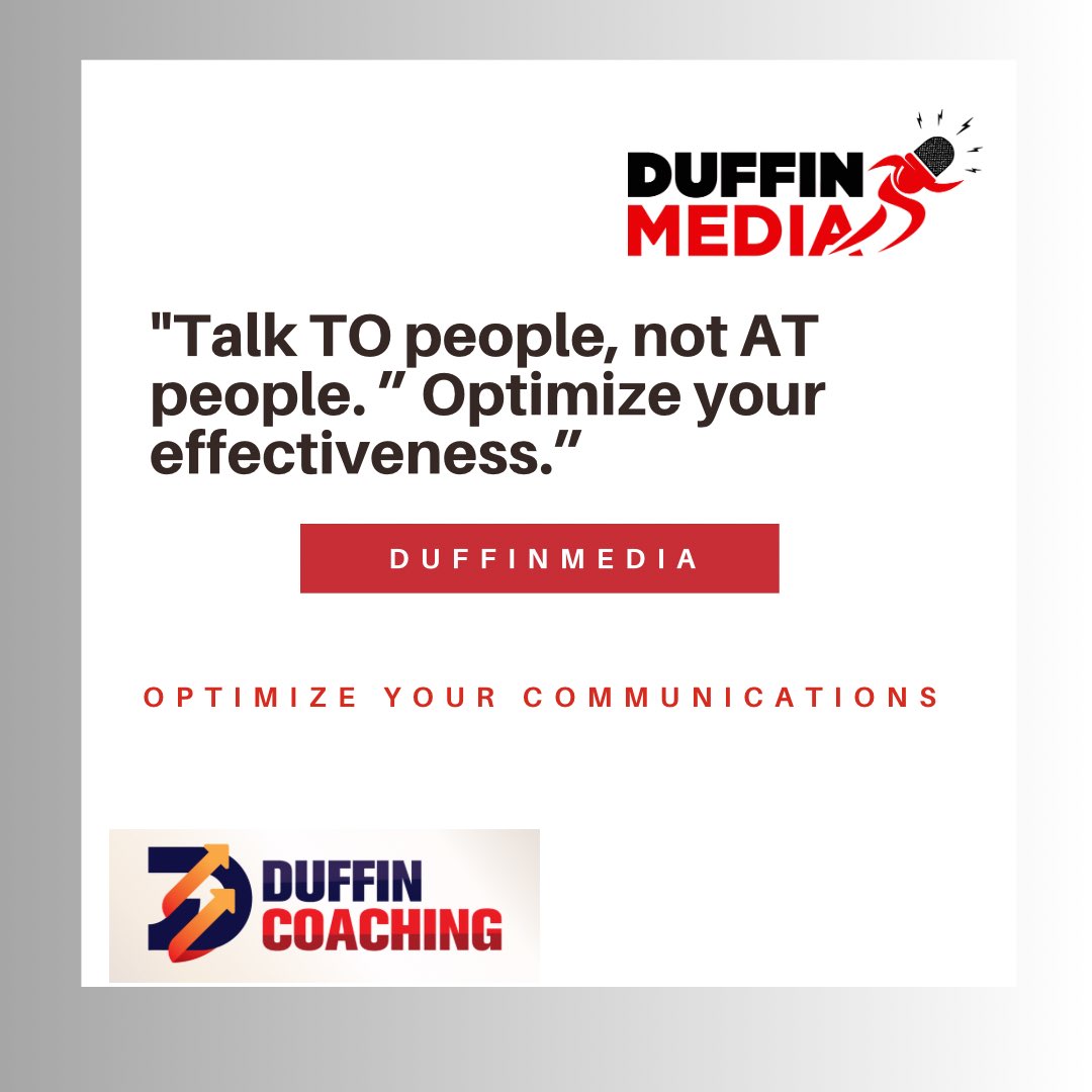 johnmduffin's tweet photo. Empower your business conversations with a personal touch, focusing on your client's unique needs and aspirations. Make your communications count!
.
.
.
#communicationskills
#leadership
#salestraining
#salescoaching
#communications
#executivecoaching https://t.co/BTpXb77v75