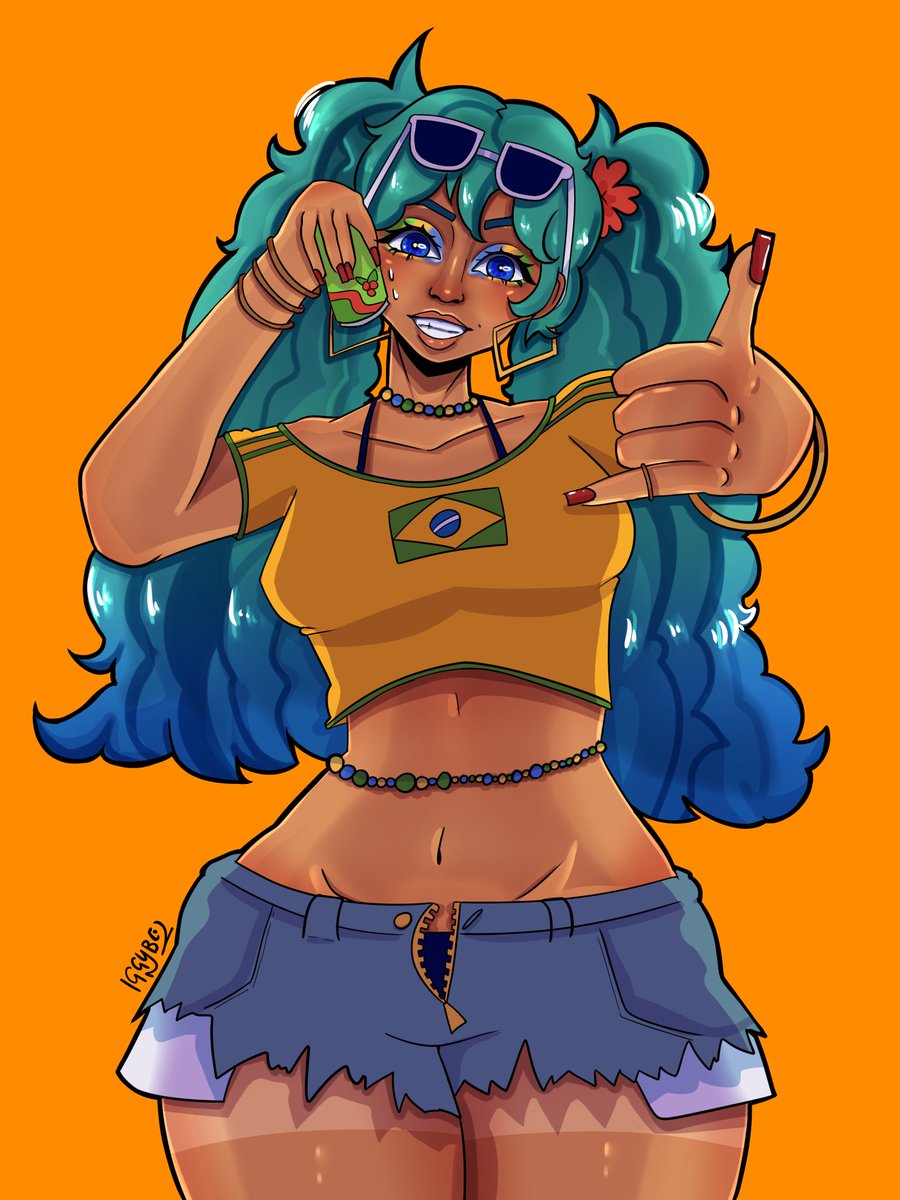 IggybelD's tweet photo. #brazilianmiku #HatsuneMiku https://t.co/mnLvMJ2gfL