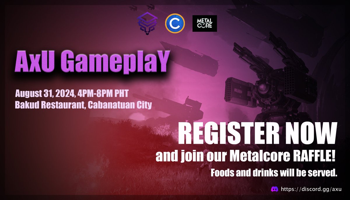 3 TULOG NA LANG, AxU Gameplay na! Kita-kits!

Sign-up here: lu.ma/wwclydqb

<a href="/coinsph/">Coins.ph</a> <a href="/playmetalcore/">METALCORE | Let's #PlayMetalCore!</a>