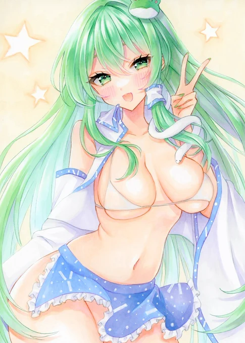 夏仕様な早苗さん 