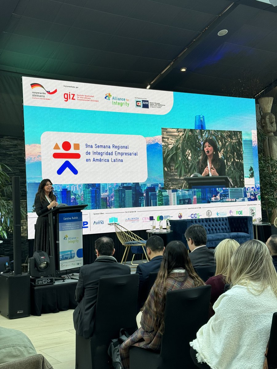 Comienza el 2do día de la 9na Semana Regional de Integridad Empresarial en América Latina organizado por <a href="/afin_giz/">AllianceforIntegrity</a> Chile #SIE2024 

Link Streaming en vivo: semanadeintegridad.com