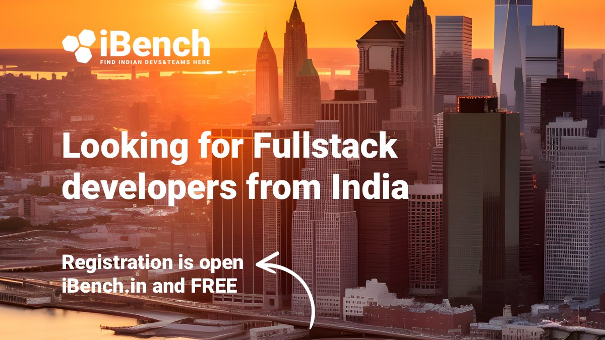 ibenchden's tweet photo. Looking for Fullstack (React/Node) developers from India.  Registration: https://t.co/yZN4V77m99

#fullstack #developers #India https://t.co/YURZUCdYjn