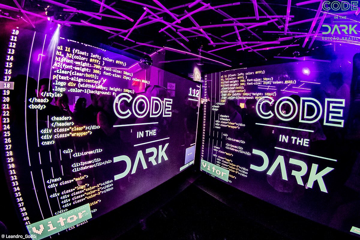 SAVE THE DATE
19 de Outubro de 2024
É apenas o que podemos dizer por enquanto 🤐
Same code, more intensity, less time.
Are You Ready?
🤘🧑‍💻🎶🪩
#codeinthedarkbr #frontend #html #css #frontendweek