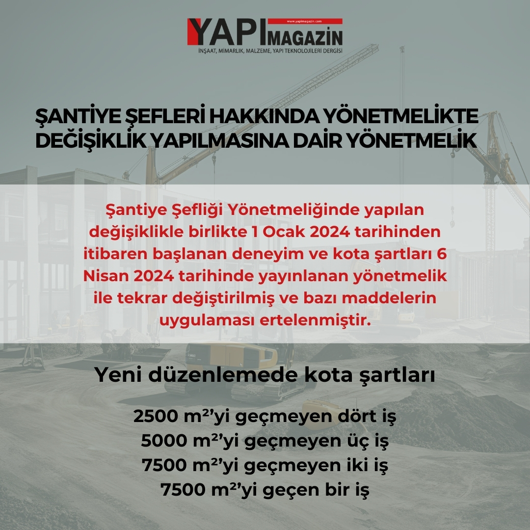 #şantiyeşefliği yönetmeliğinde önemli gelişme!!!

#yönetmelik #inşaatsektörü