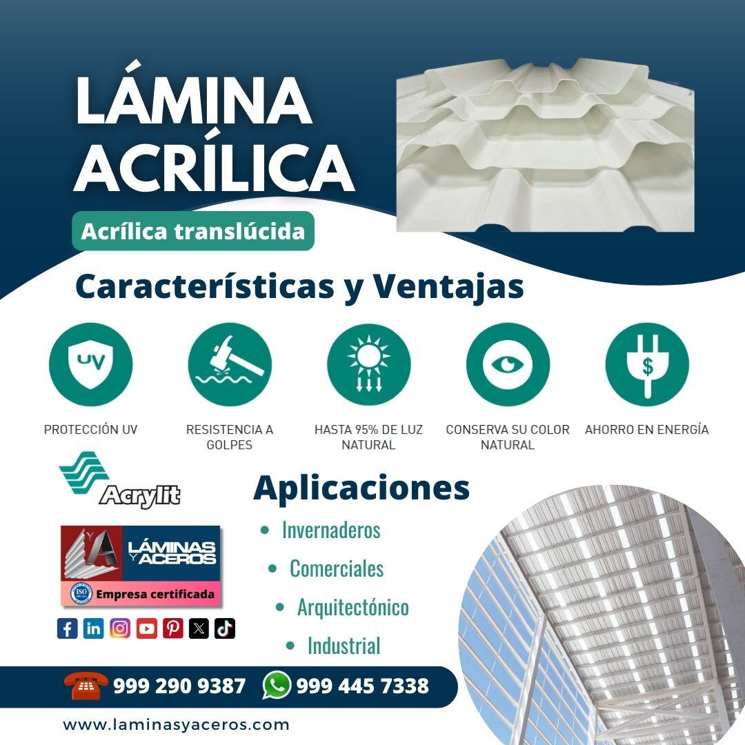 Laminasyaceros's tweet photo. Conoce las características de las láminas acrílicas, ideales para invernaderos, comercios y proyectos arquitectónicos 🏗️
#láminas #acrylit #translucidas https://t.co/q4a13ybWXs