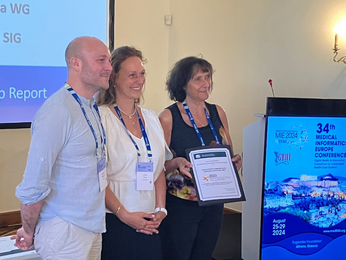 CIC_IT_LILLE (@cic_it_lille) on Twitter photo 🌟 Exciting news! 🌟
We're thrilled to share that the IMIA Human Factors Engineering Working Group, in which Romaric Marcilly is a member, has received the IMIA 2023 Best Working Group Award! 🎉
#IMIA #MIE2024 #CICIT1403 #ELLLA <a href="/ulr2694/">ULR2694 - Metrics (Univ. Lille | CHU Lille)</a> 🌟 Exciting news! 🌟
We're thrilled to share that the IMIA Human Factors Engineering Working Group, in which Romaric Marcilly is a member, has received the IMIA 2023 Best Working Group Award! 🎉
#IMIA #MIE2024 #CICIT1403 #ELLLA <a href="/ulr2694/">ULR2694 - Metrics (Univ. Lille | CHU Lille)</a>