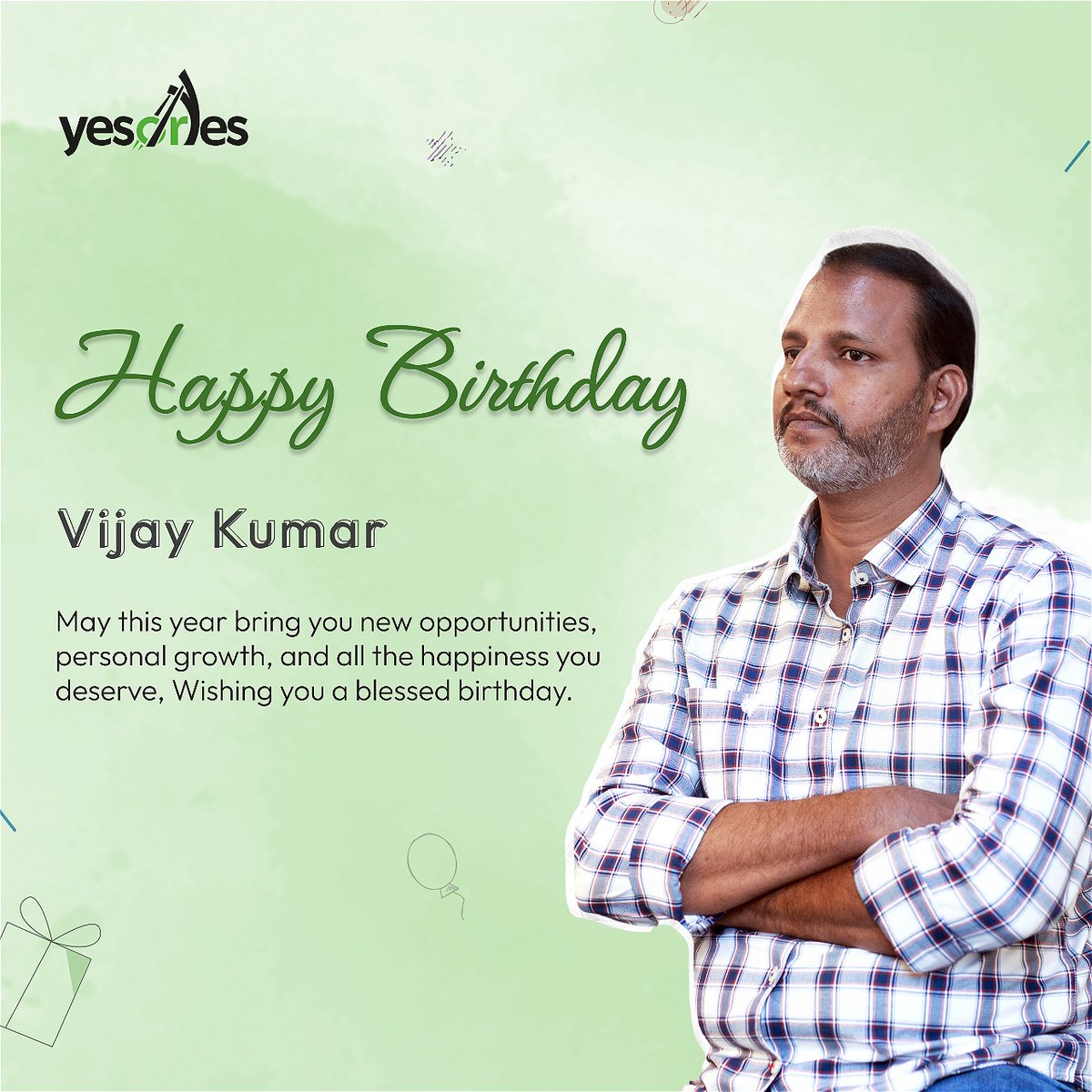 Today, we celebrate not just another year in your life, but also the dedication, hard work, and positive energy you bring to our team every day. Enjoy your special day to the fullest—you've earned it!

#YesOrYes #Birthdaycake #Birthdaybash #BirthdayCelebration #Birthdayfun