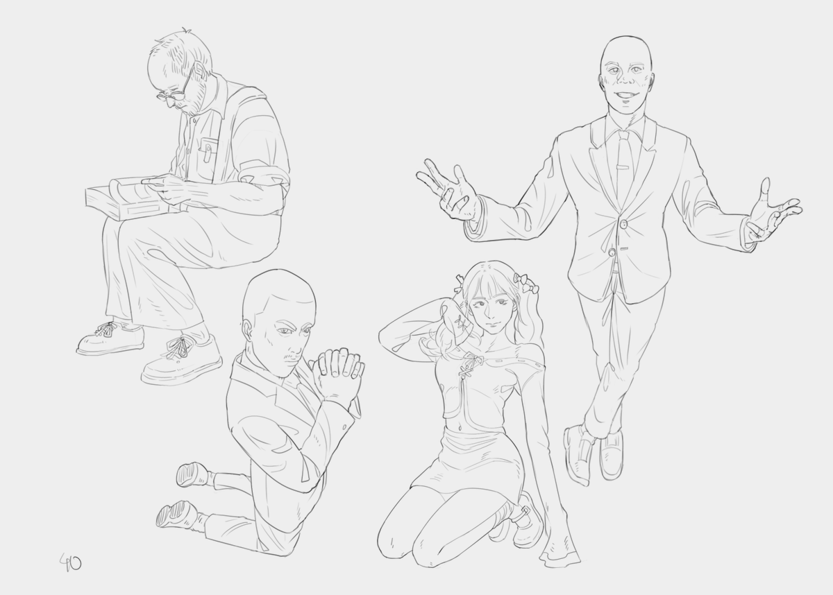 Byougen's tweet photo. random pose study #3 🐒
#posemaniacs #drawing #sketchドロー #rkgk https://t.co/2toUAPKr98