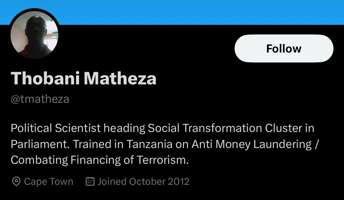 Meet Thobani Matheza.

Mr Matheza is the Chief of Staff to Minister Aaron Motsoaledi who is trying to take away your healthcare.

His qualifications for that job? 

You decide:

A BA degree in political science and 17 years at the ISS focused on money laundering.

Outrage?

None!