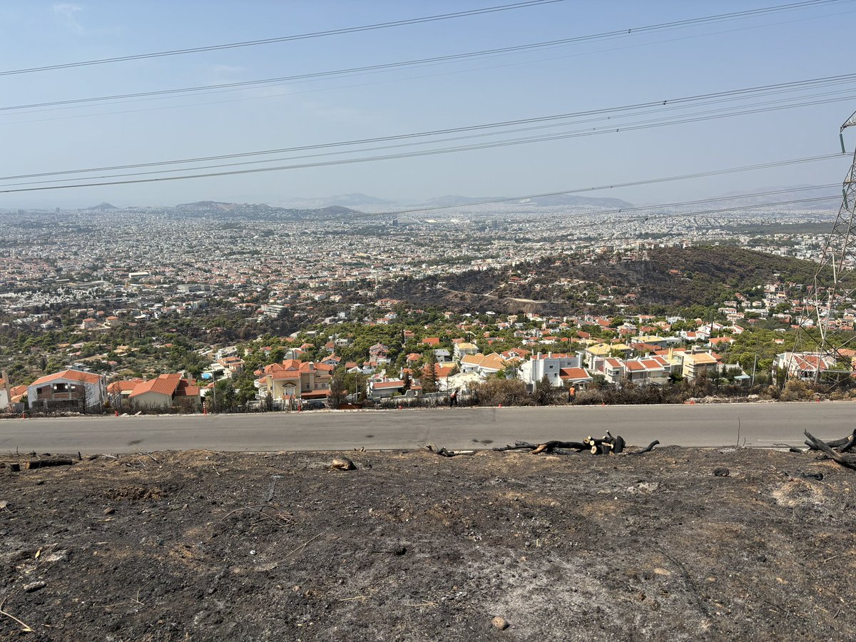 Visited <a href="/tm_giannaros/">Theodore M. Giannaros</a> at the National Observatory of Athens to discuss the recent wildfires and the steps forward to a safer Greek wildfire strategy. 

It was recently affected by the Penteli fires. What a wonderful yet horrifying view.