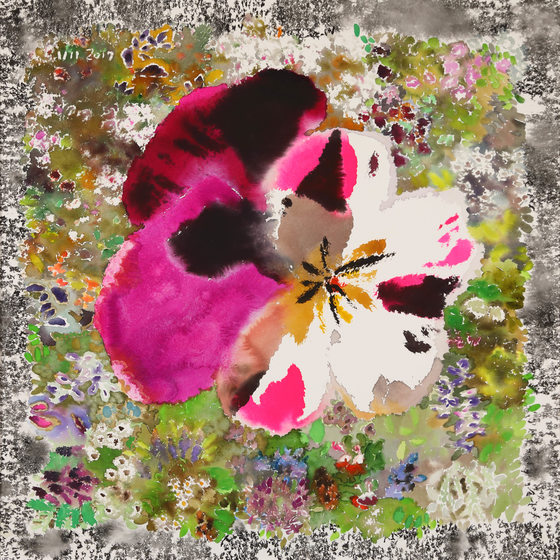 한국 수채화의 대가 정우범 작가.
(수채 물감의 부드러운 스밈과 번짐을 절묘
하게 활용)