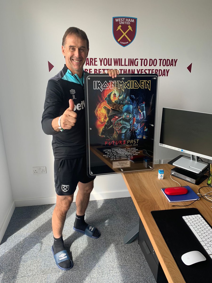 Happy Birthday Julen! ⚒️🎂

<a href="/WestHam/">West Ham United</a> 

#IronMaiden #WestHam