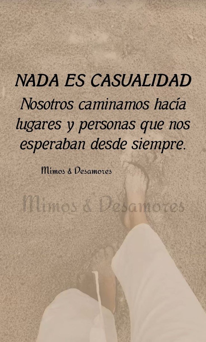 Nada es casualidad!