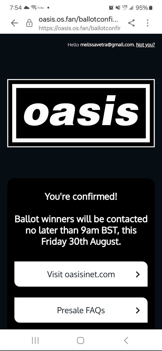 MizzzV's tweet photo. @RingWalkFriday @oasis @liamgallagher @NoelGallagher Finally!!! https://t.co/pVz99yf1KL