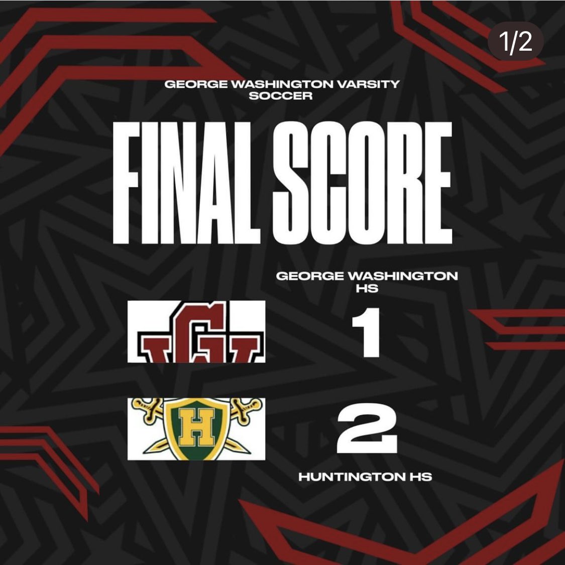 Big win for JV lads! Varsity came up short in a hard fought outing! We move.