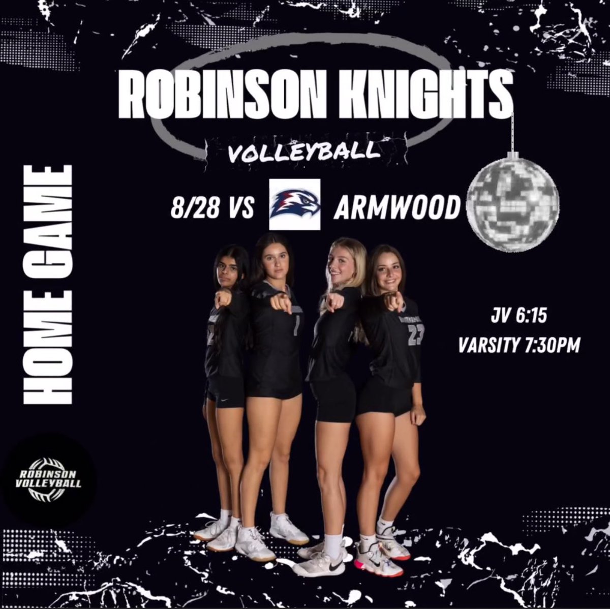 RobinsonHS_VB's tweet image. Robinson Volleyball takes on Armwood at home! The Knights are 1-2 coming off a win away against Freedom. Come out and support tonight at 7:30PM. @Biggamebobby @Katrina08975217