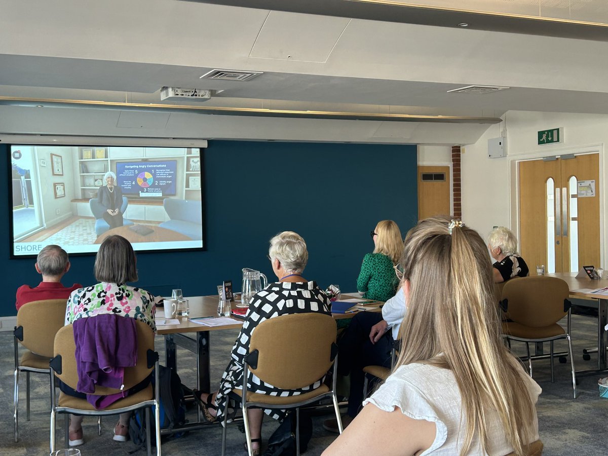 Richard Simcock (@breastdocuk) on Twitter photo A two for one deal!
Learning from @SussexSHORE_C how VR <a href="/Bodyswaps_VR/">Bodyswaps®</a> can diffuse anger in consultations with VR <a href="/FallowfieldLJ/">Lesley Fallowfield</a> on screen and IRL in the room!
<a href="/ICPVtweets/">ICPV</a> Summer School A two for one deal!
Learning from @SussexSHORE_C how VR <a href="/Bodyswaps_VR/">Bodyswaps®</a> can diffuse anger in consultations with VR <a href="/FallowfieldLJ/">Lesley Fallowfield</a> on screen and IRL in the room!
<a href="/ICPVtweets/">ICPV</a> Summer School