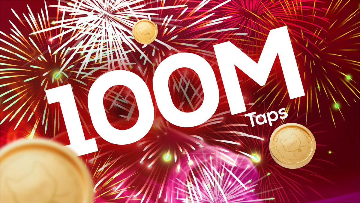 100 MILLION Milestone Alert!

Over 4000 cats tapping for fortune, over 110 million times! 🔮

Come join us cats and play now! - t.me/fortunetap_bot

#Tap2Earn #TapForFortune