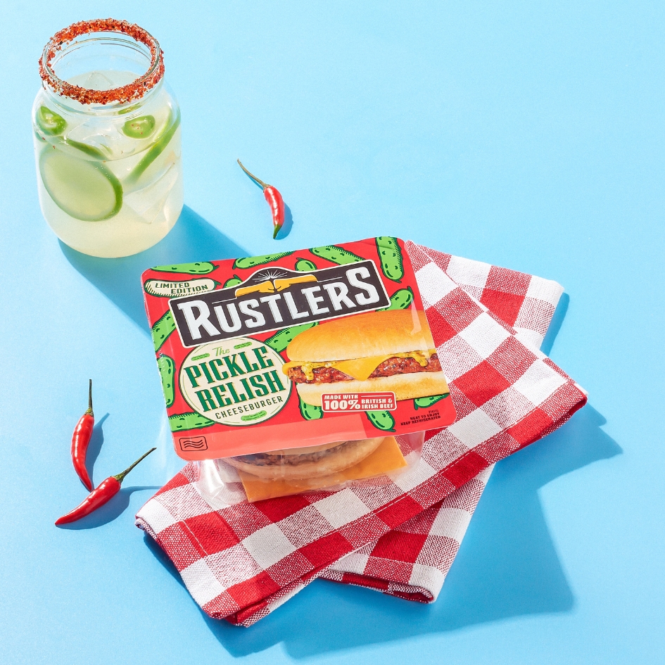 Savor the perfect pickle crunch with every bite of our new Rustlers Pickle Burger. 🥒🍔

#BeefUpYourDay #BoostYourFoodAndMood #Rustlers #Foodie