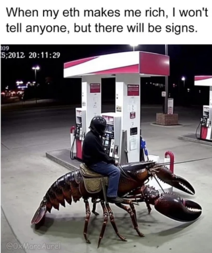 Trying not to check the price of $ETH