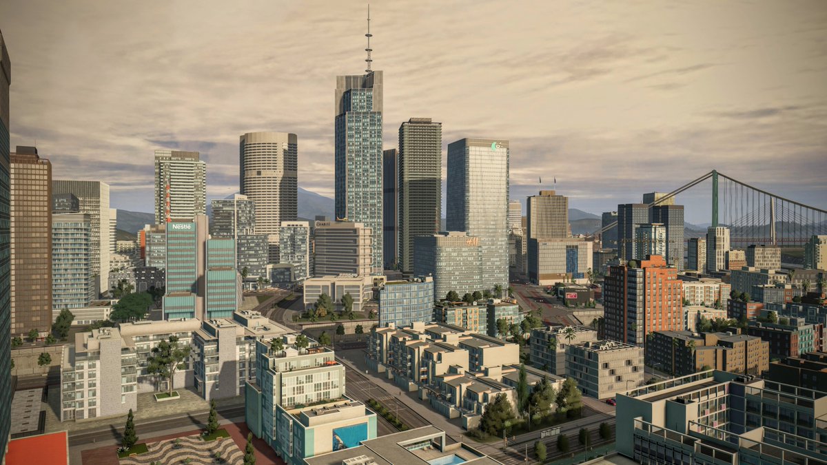 Morning vibes in Cities Skylines... <a href="/ColossalOrder/">Colossal Order</a> #citiesskylines