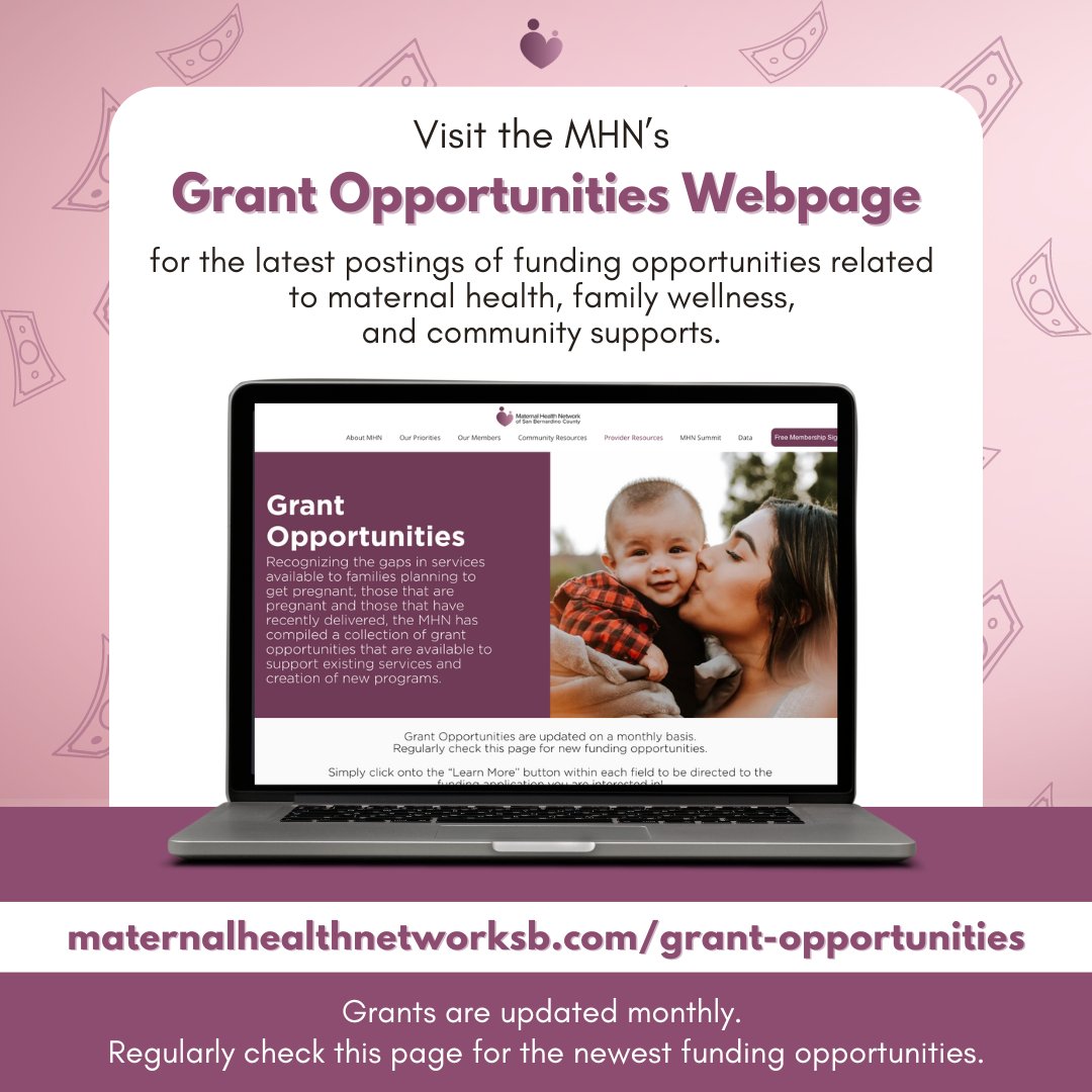 MHN_SB's tweet image. 🌟 MHN Members! Are you looking for grant opportunities but don’t know how to find them? We have just what you’re looking for! 💸👀

Visit maternalhealthnetworksb.com/grant-opportun… to start your search!

#GrantOpportunities #ProgramFunding