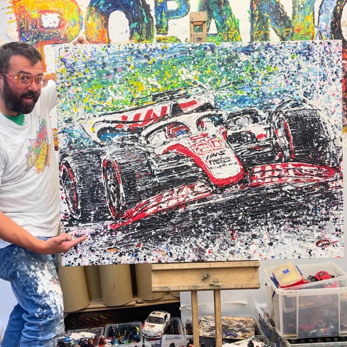 Popbangcolour's tweet image. Getting ready for @goodwoodrevival next week! 

All 4 of these original #Paintwithcars artworks will be on display &amp;amp; available to buy at the event - any favourites?

I’ll also be creating commissioned artworks at the event too 👀🚗🎨

#Popbangcolour #GoodwoodRevival