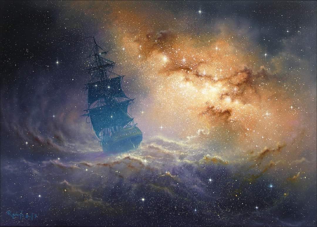 “People think the "path of least resistance" means "doing what is the easiest" but it's not. It’s learning to act upon "that which flows".”

― Nausicca Twila 

[ Art • “Star Cruise” by Marek Rużyk ]