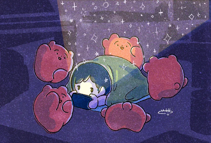 今夜も夜更かしパーティ#まるいともだち 