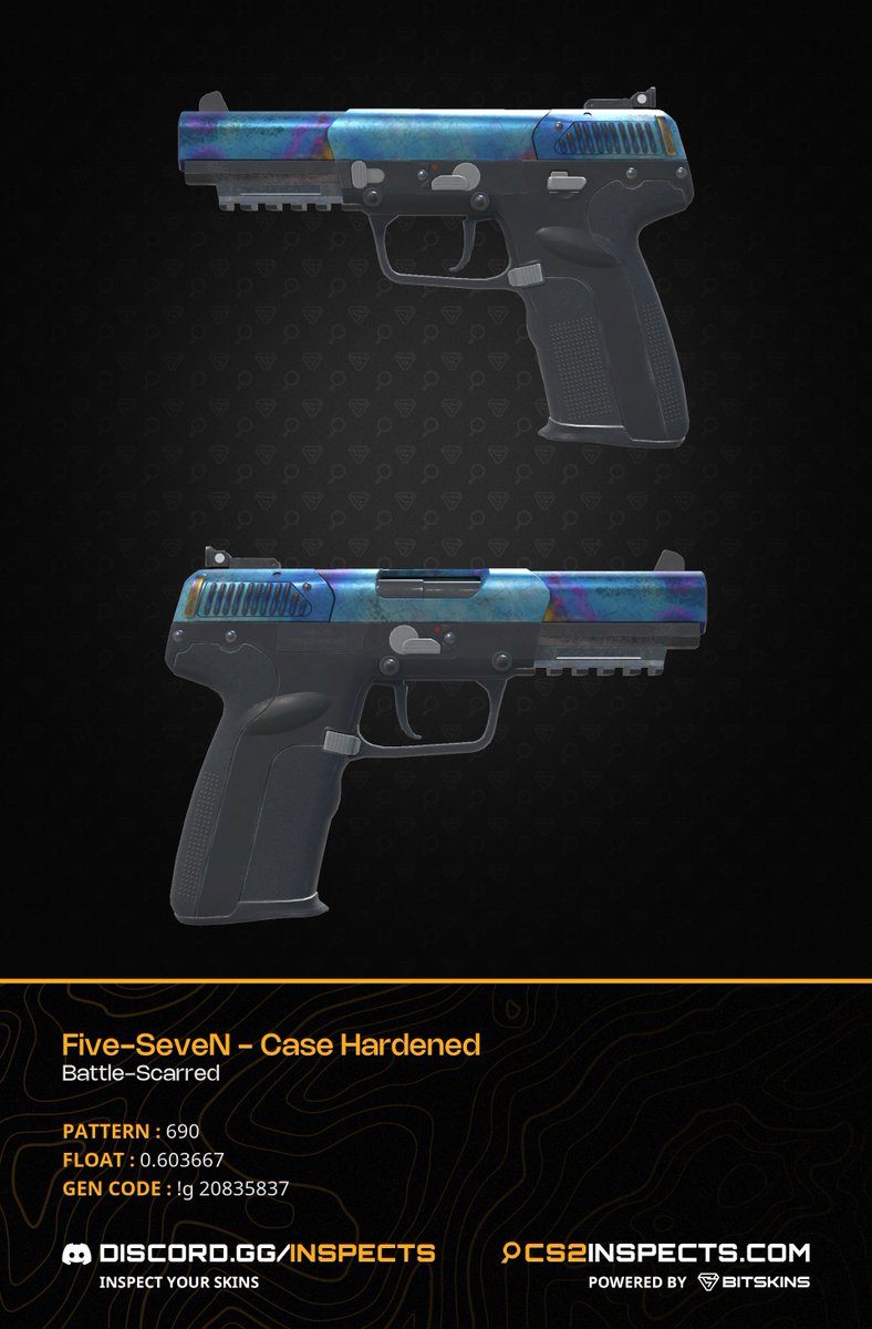 💎Five-SeveN | Case Hardened (Battle-Scarred)

Float: 0.60
Pattern 690 (P1)💎

✉️Seller: steamcommunity.com/profiles/76561…