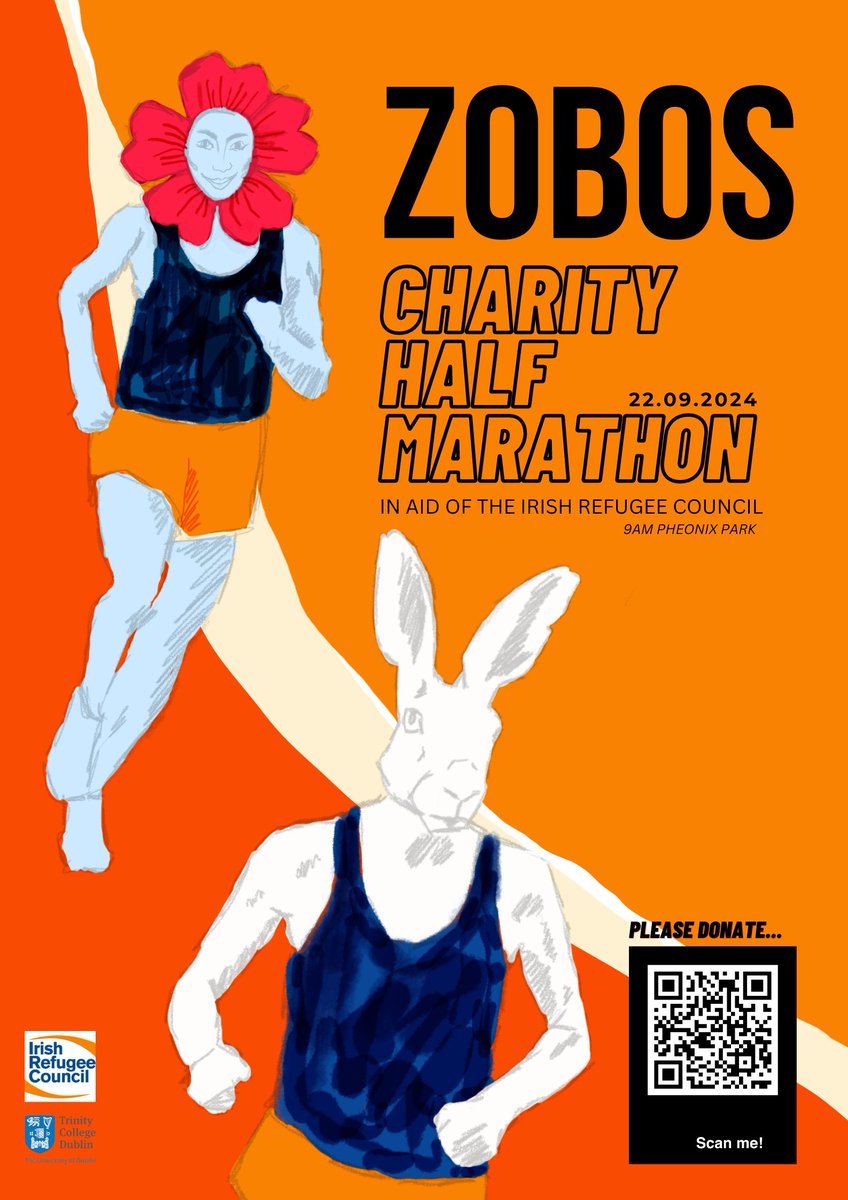 Katie O'Dea (@katieodea9) on Twitter photo Staff and PhDs of TCD Zoology and Botany will run the the Dublin Half Marathon in aid of the Irish Refugee Council.
Any donations really appreciated - gofund.me/fc14af75
<a href="/tcddublin/">Trinity College Dublin</a>
<a href="/TCD_NatSci/">School of Natural Sciences, Trinity College Dublin</a> Staff and PhDs of TCD Zoology and Botany will run the the Dublin Half Marathon in aid of the Irish Refugee Council.
Any donations really appreciated - gofund.me/fc14af75
<a href="/tcddublin/">Trinity College Dublin</a>
<a href="/TCD_NatSci/">School of Natural Sciences, Trinity College Dublin</a>