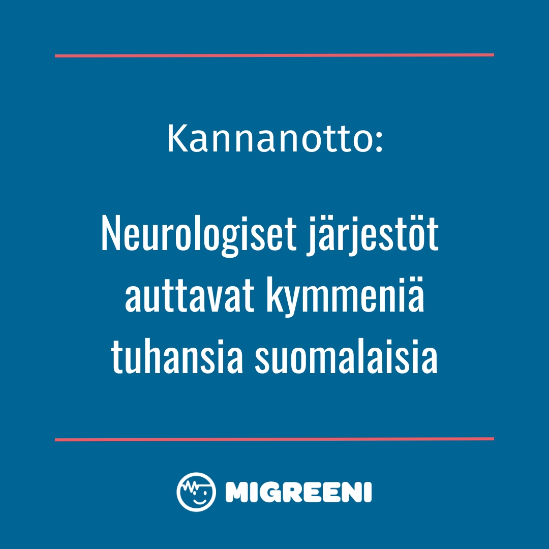 Olemme allekirjoittaneet yhdeksän muun neurologisen järjestön kanssa kannanoton.

Vetoamme Suomen hallitukseen, jotta se huomioisi neurologisia sairauksia sairastavat ja vammautuneet ihmiset ja heidän hyväkseen työtä tekevät järjestöt.

Lue lisää: migreeni.org/kannanotto-neu…