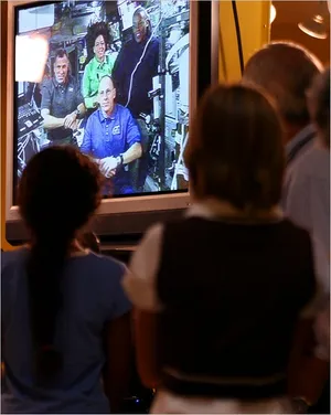 Astro_Clay's tweet photo. And it was an honor to fly with "Babs...."  Good story: she asked me to call her parents from space after #STS118 undocked.  Great conversation, and memory for all of us!  #Babs #NASASpiceGirls https://t.co/8Iejc3EFPz