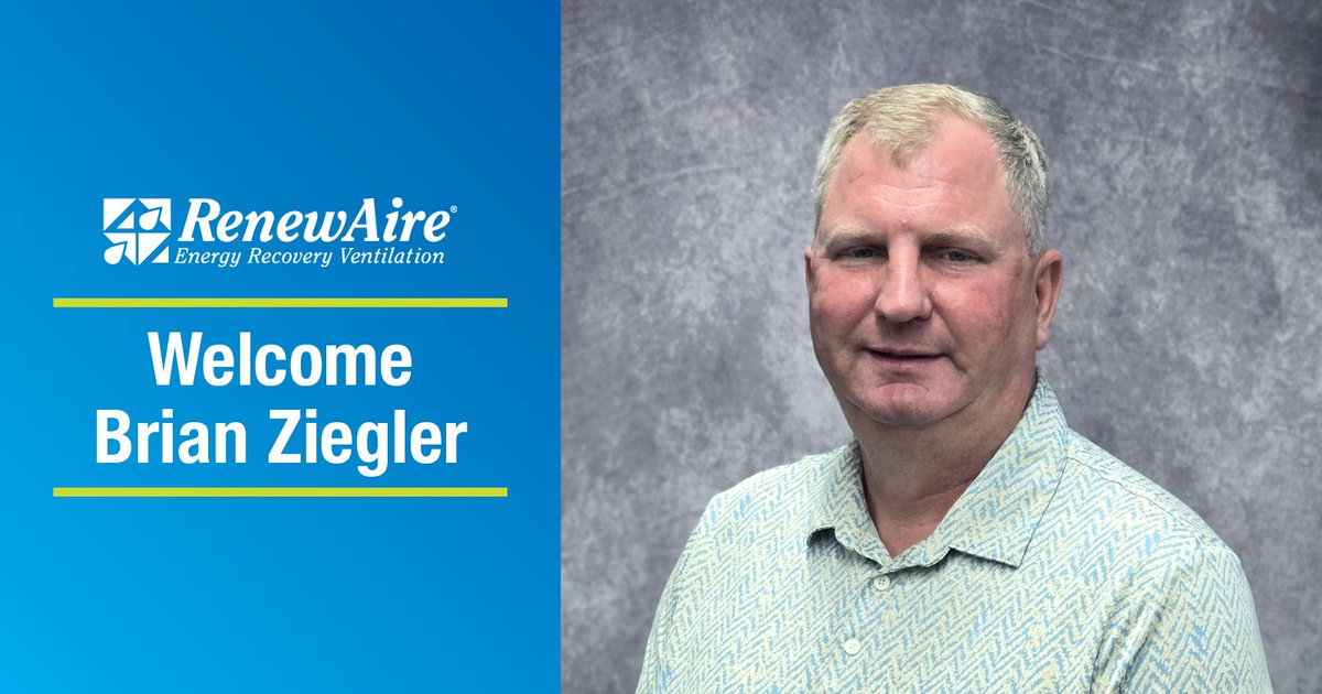 We're proud to announce the addition of Brian Ziegler as our new Controller! Brian brings over 30 years of experience in financial leadership and will play a critical role in supporting the RenewAire executive leadership team in strategic financial analysis and decision-making.