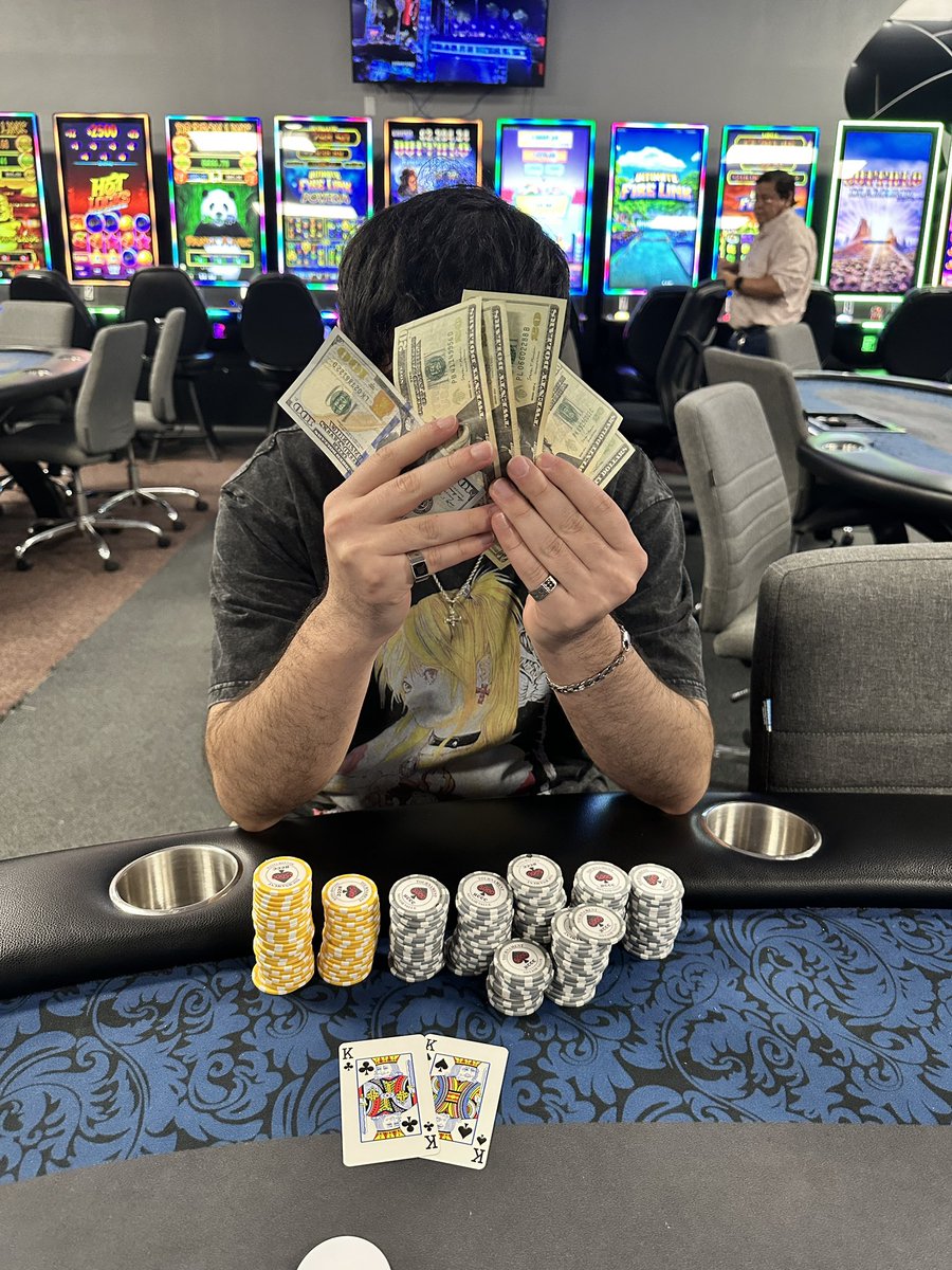 Got 2nd place at first poker tournament and won $220