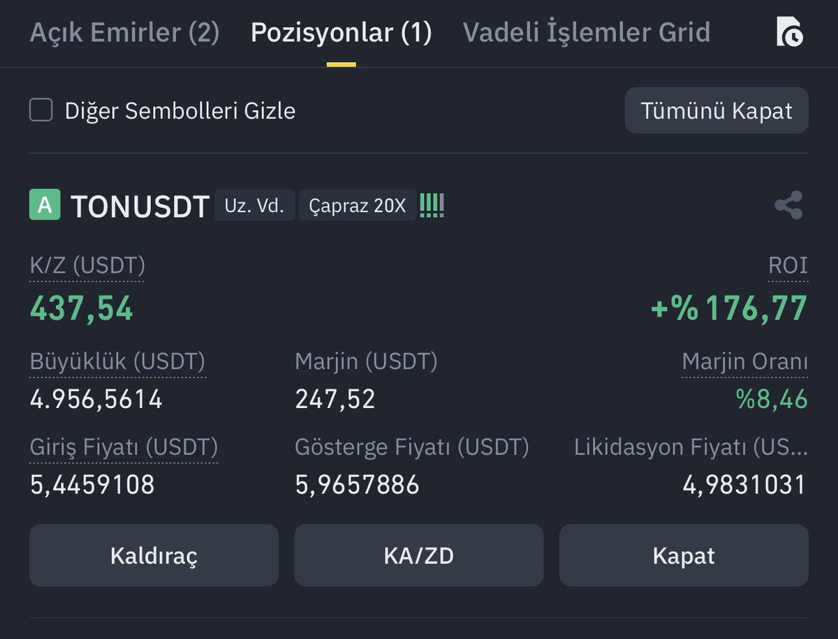 Telegram kurucusu DUROV serbest bırakıldı 🚀

Spottan TON beraber almıştık. Haberi görür görmez vadelide hızlı bir işlem aldım. 

Beğenip RT edin 3 kişiye ödül yollayalım ❤️