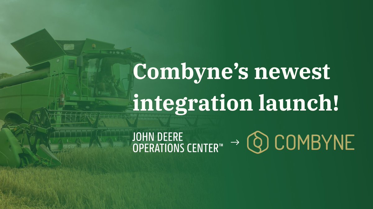 🚜 Using JD Ops Center? You can now connect it directly to your Combyne account!

Combyne and John Deere have launched an integration to simplify your farming operations with seamless data connectivity 🌾

Learn more here 👉 welcome.combyne.ag/john-deere-int…