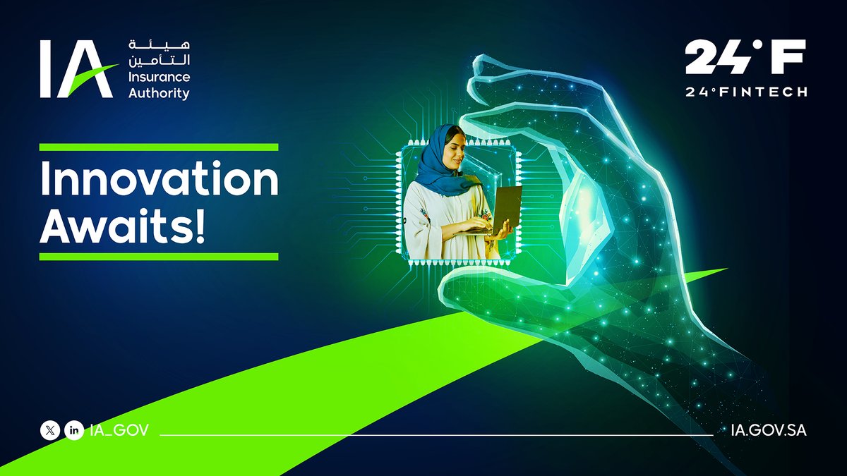 IA_GOV's tweet photo. @24Fintech Don’t miss the opportunity to participate in @24Fintech Register and be part of the awaited event in the world of financial technology and Insurtech.
Please visit: https://t.co/q66hSP3T2b
#24fintech
#Insurance_Authority https://t.co/TwAItGBGux