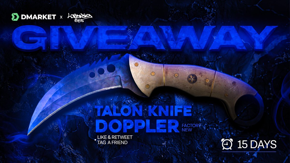 🎁 HUGE $1000 KNIFE GIVEAWAY 🎁

COMPLETE THE BELOW:  

- follow @lobanjicaCS + <a href="/DMarket/">DMarket</a>
- ⁠tag 1 or more friends  
- ⁠like &amp; retweet  
- ⁠use the below link to register because the skin will be sent to your dmarket account: go.dmarket.com/Loba 

Good luck, picking winner